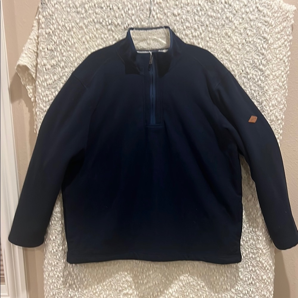 Orvis Blue Zip Up Sweater Jacket